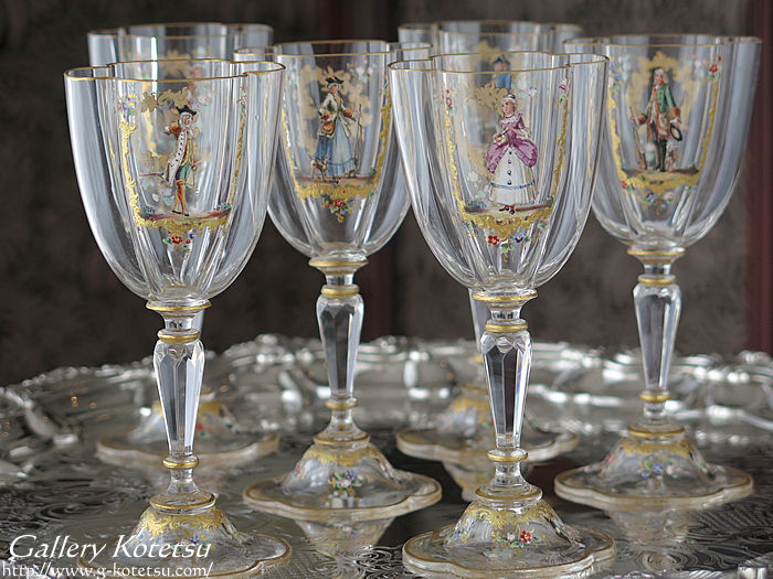 エナメルグラス antique enamel glass lobmeyr