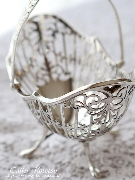 antique silver basket AeB[NVo[@P[LoXPbg
