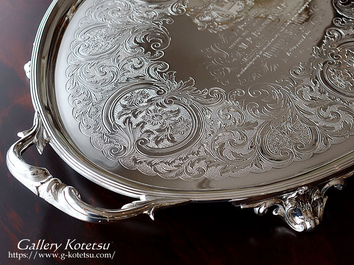 antique silver tea tray AeB[NVo[@g[