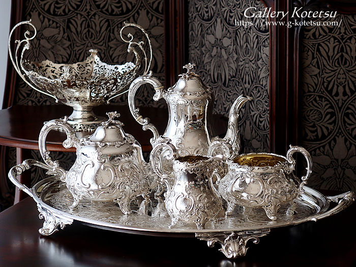 antique silver tea tray AeB[NVo[@g[