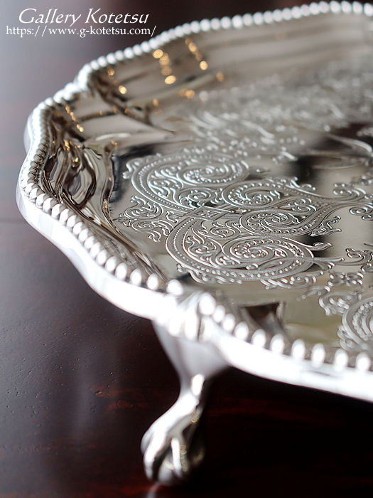 antique silver salver AeB[NVo[@T@