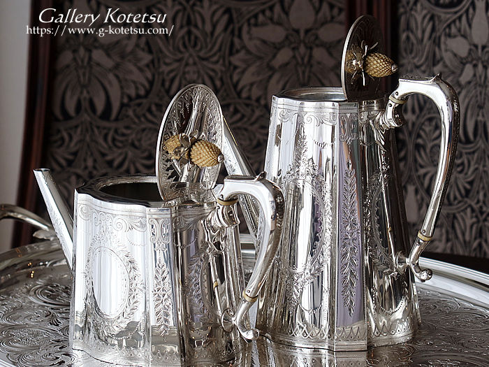 antique silver tea set AeB[NVo[@eB[Zbg