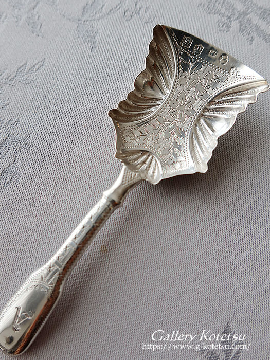 AeB[NVo[@eB[LfBXv[ antique silver tea caddyspoon