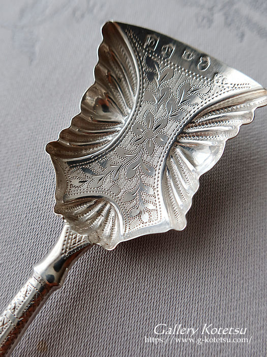 AeB[NVo[@eB[LfBXv[ antique silver tea caddyspoon