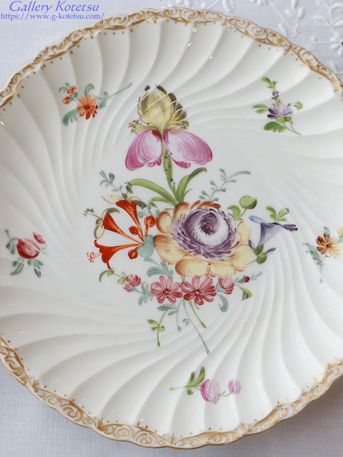 �h���X�f���f�U�[�g�v���[�g dresden dessert plate