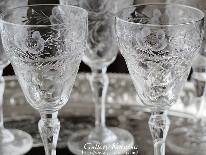 英国 THOMAS WEBB製 クリスタルグラス客 トーマスウェッブ ボウル