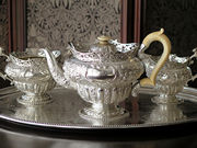 AeB[NVo[eB[Zbg antique silver teaset