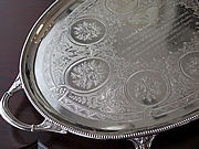 Vo[T@ antique silver salver