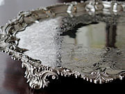 Vo[T@ antique silver salver