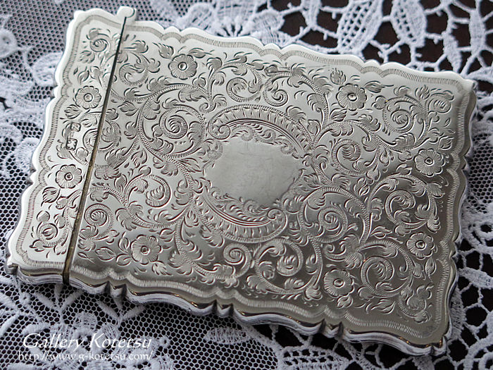 �A���e�B�[�N�V���o�[�@�J�[�h�P�[�X antique silver cardcase