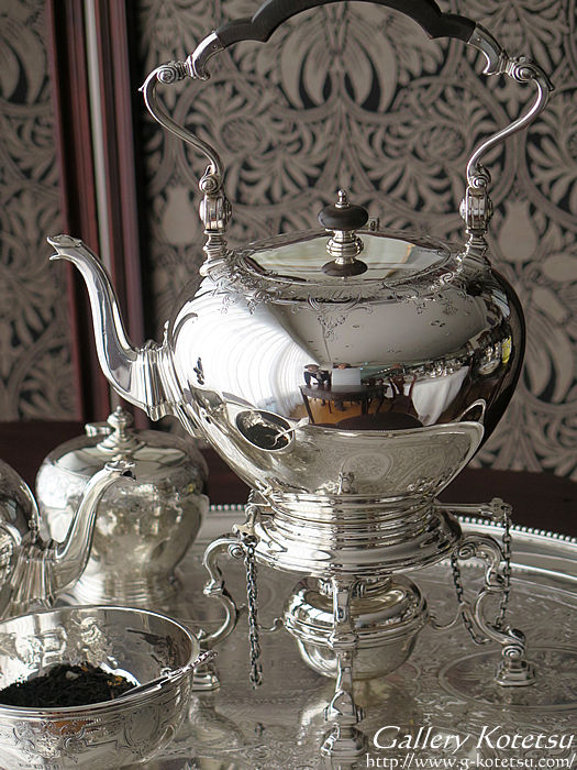 AeB[NVo[eB[Zbg antique silver tea kettle teaset