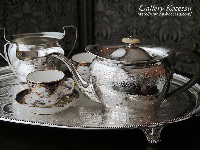 シルバーティーセット antique silver teaset