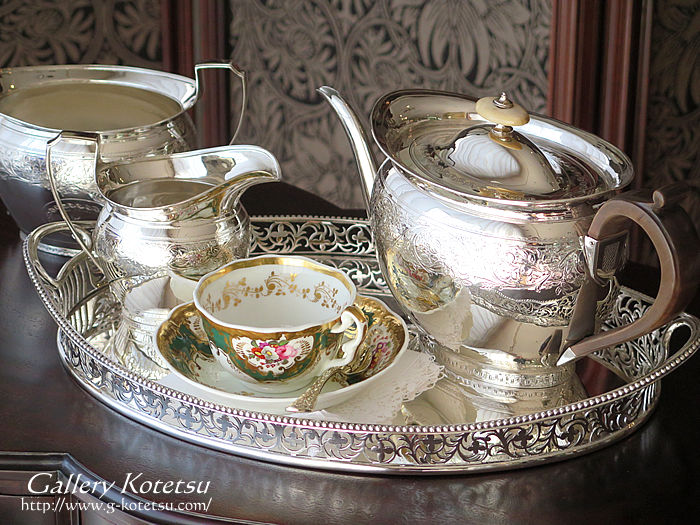 シルバーティーセット antique silver teaset