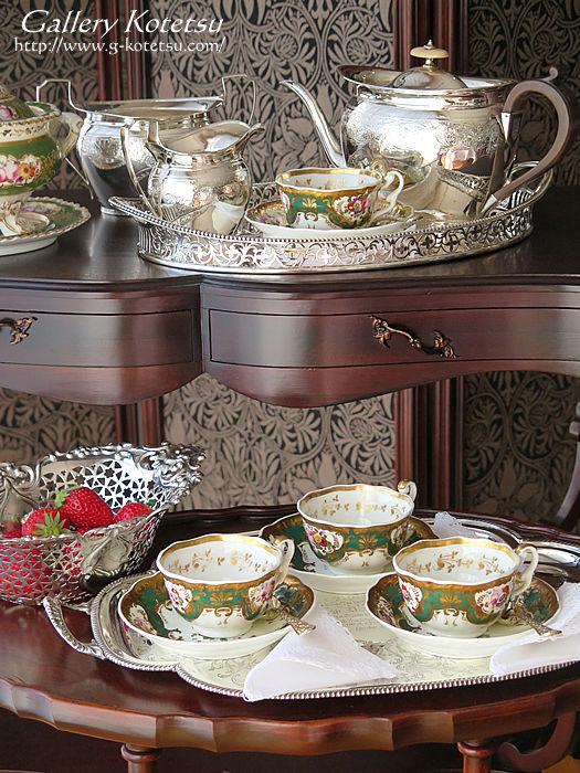 シルバーティーセット antique silver teaset