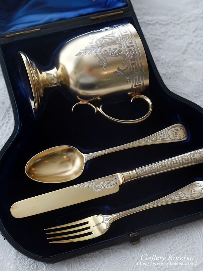 �A���e�B�[�N�V���o�[�X�v�[�� antique silver christninngset