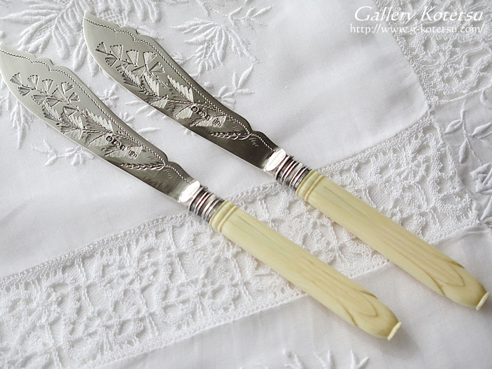 シルバーバターナイフ antique silver butterknife