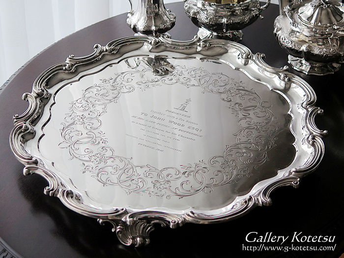 Vo[eB[Zbg antique silver teaset benjamin smith