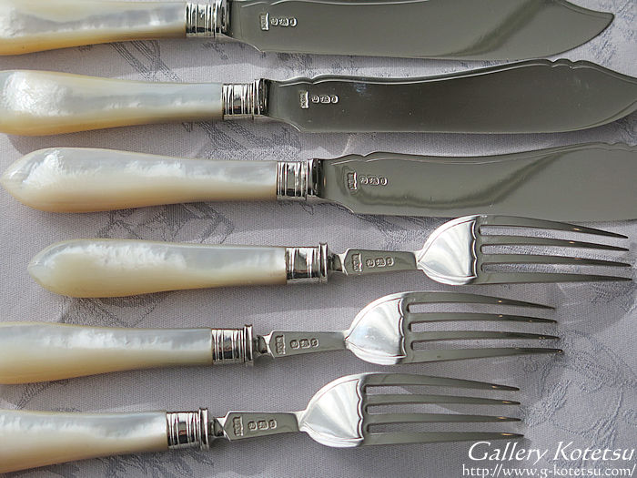 }U[Iup[Jg[ mother of pearl silver cutlery