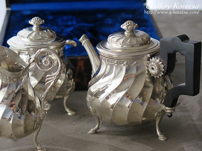 フレンチシルバーティーセット antique silver teaset