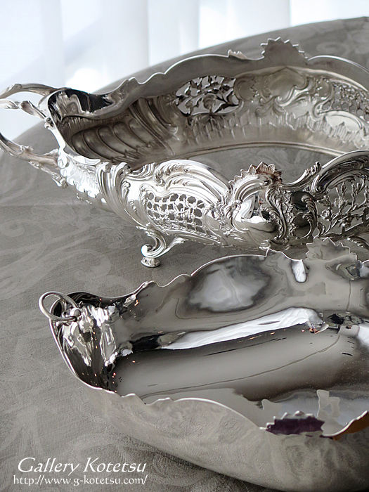 �V���o�[�W�����f�B�j�G�[�� antique silver jardiniere