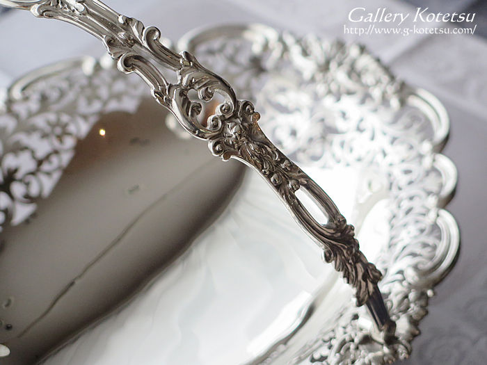 アンティークシルバーバスケット antique silver basket