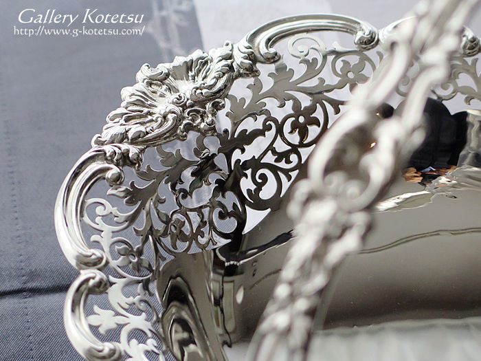 アンティークシルバーバスケット antique silver basket