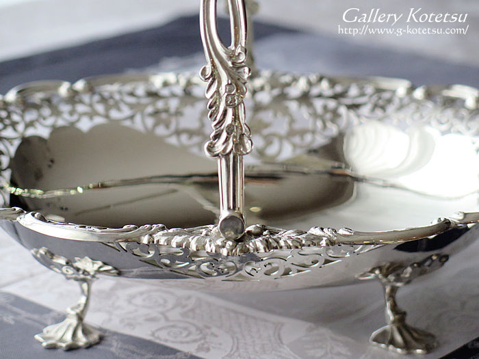 アンティークシルバーバスケット antique silver basket