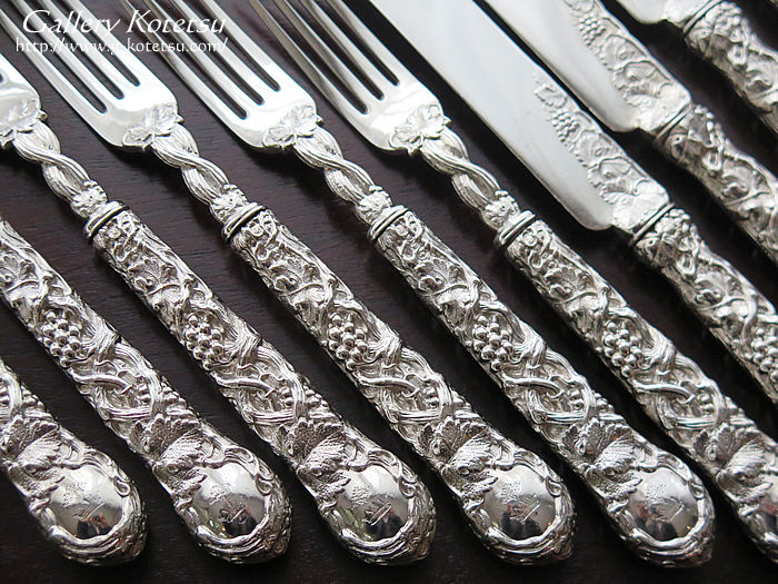 AeB[NVo[fU[gJg[ antique silver dessert cutlery