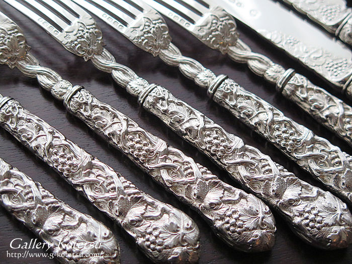 AeB[NVo[fU[gJg[ antique silver dessert cutlery