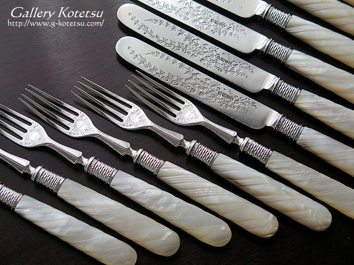 }U[Iup[fU[gJg[ mother of pearl dessert cutlery