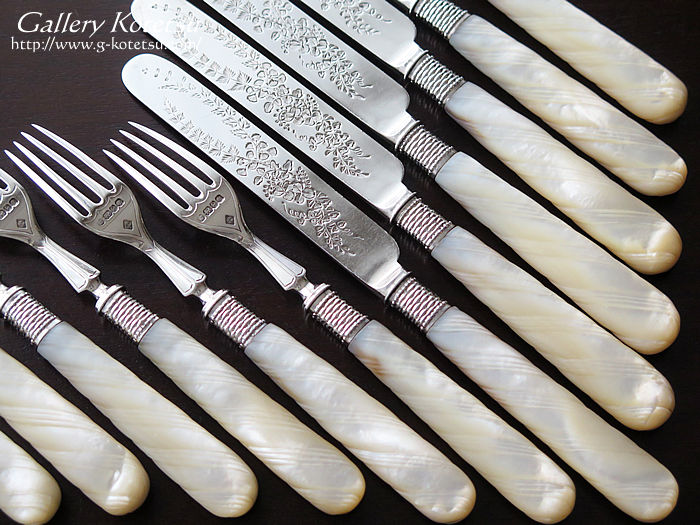 }U[Iup[fU[gJg[ mother of pearl dessert cutlery