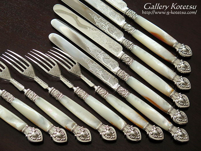 }U[Iup[fU[gJg[ mother of pearl dessert cutlery