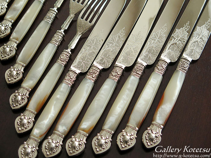 }U[Iup[fU[gJg[ mother of pearl dessert cutlery