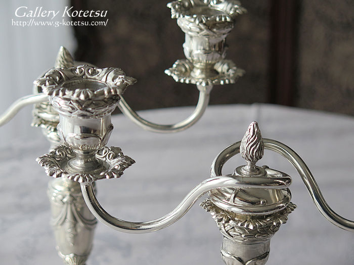 Lfu antique silver candelabra