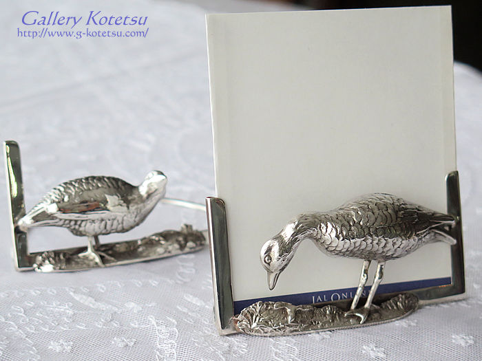 アンティークシルバーメニューホルダー antiquesilver menuholder
