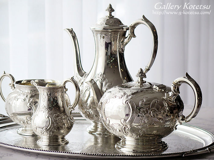 AeB[NVo[eB[Zbg antique sikver teaset