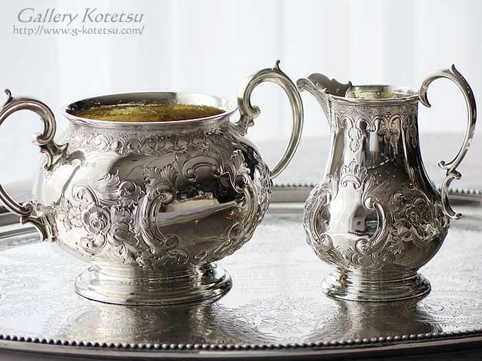 AeB[NVo[eB[Zbg antique sikver teaset