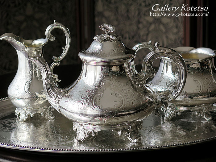 AeB[NVo[eB[Zbg antique silver teaset