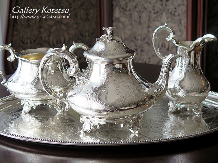 AeB[NVo[eB[Zbg antique silver teaset