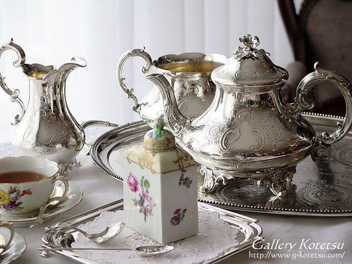 AeB[NVo[eB[Zbg antique silver teaset