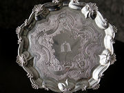 シルバーサルヴァ antique silver salver