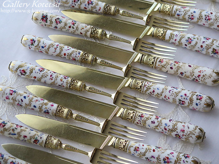 AeB[NVo[fU[gJg[ antique silver dessertcutlery