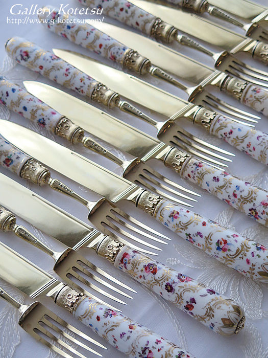 AeB[NVo[fU[gJg[ antique silver dessertcutlery