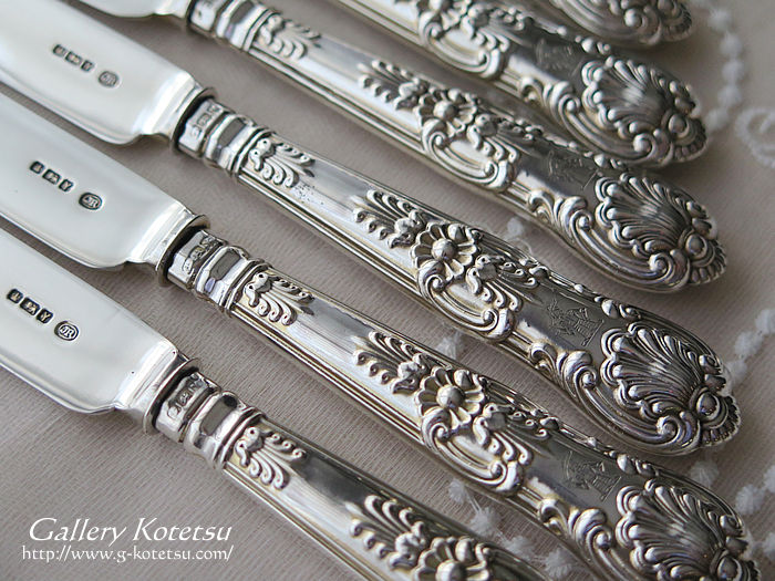 AeB[NVo[@fU[gJg[ antiquesilver dessertcutlery