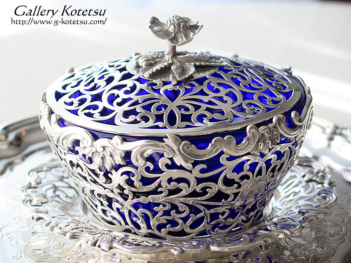 o^[fBbV antiquesilver butterdish