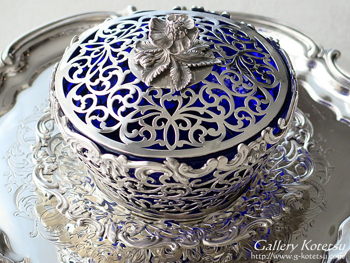 o^[fBbV antiquesilver butterdish