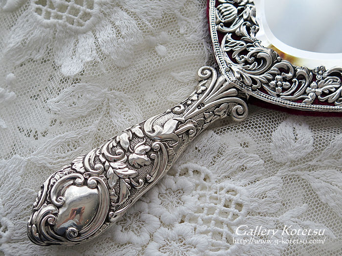 �A���e�B�[�N�V���o�[�@�n���h�~���[ antique silver handmirror