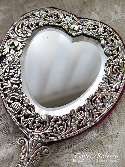 �A���e�B�[�N�V���o�[�@�n���h�~���[ antique silver handmirror