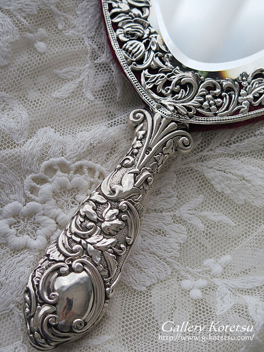 �A���e�B�[�N�V���o�[�@�n���h�~���[ antique silver handmirror