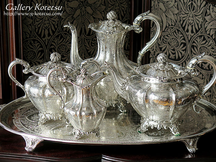 AeB[NVo[eB[Zbg antique sikver teaset